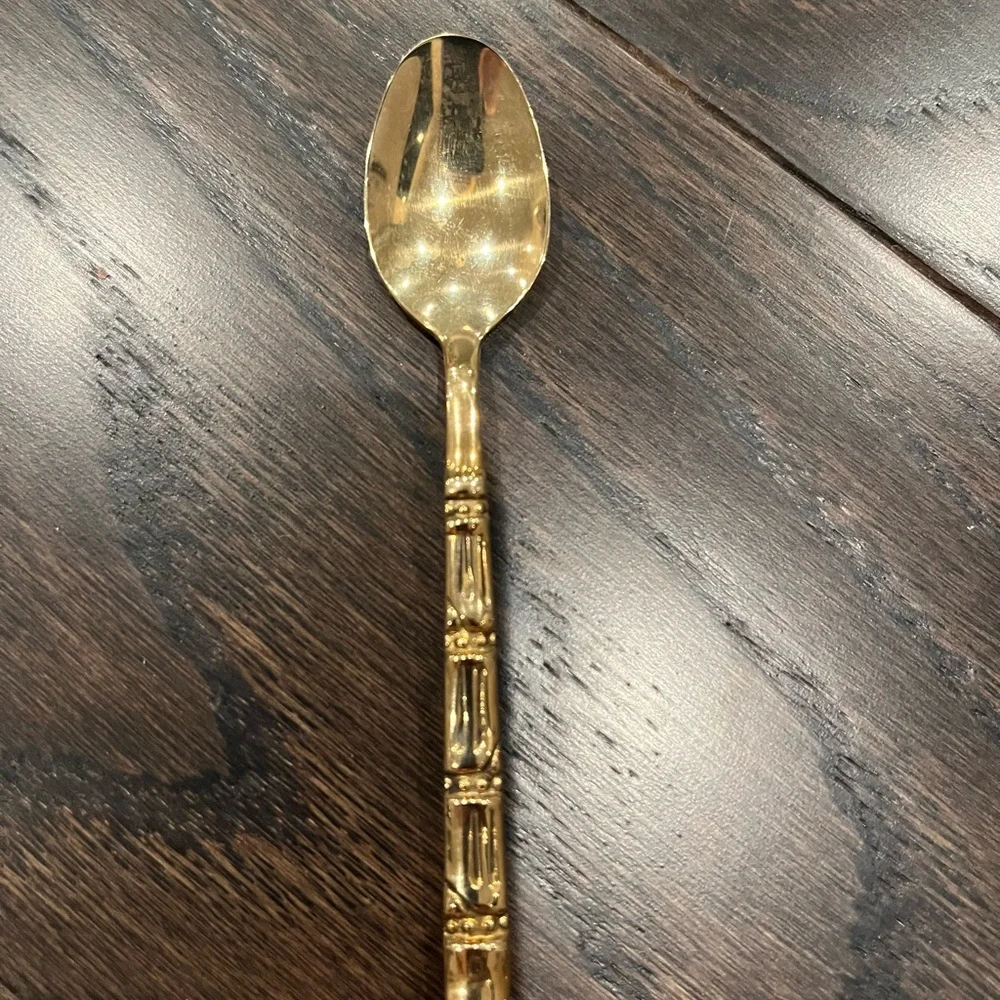 Demitasse spoons (12) gold tone